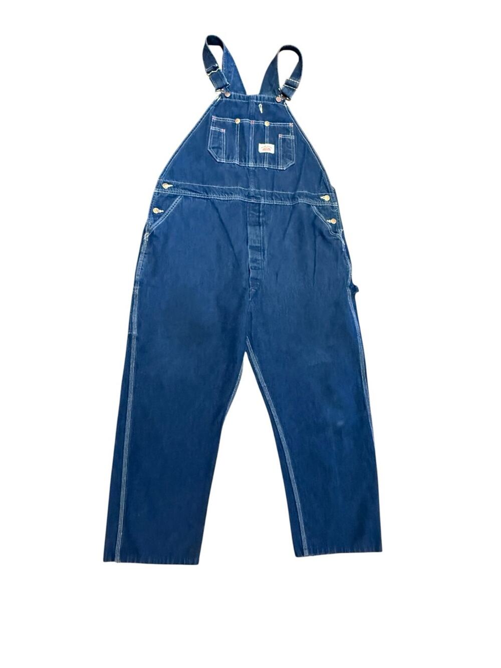 Roundhouse Classic Men's 42 x 28 Blue Denim Overalls